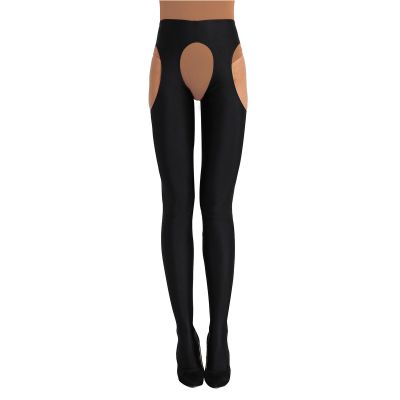 US Women's See-through Sheer Mesh Tight Skinny Stockings Pantyhose Long Pants